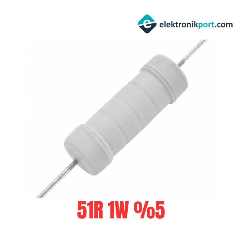 51R 1W %5 Tolerans Taş Direnç