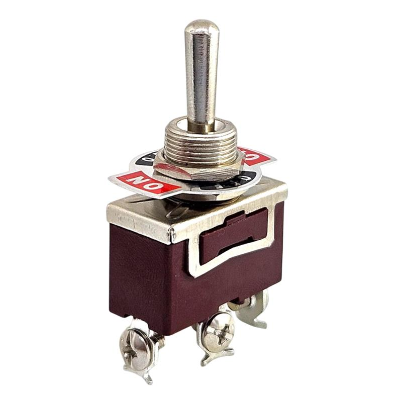 IC-155  Toggle Swıtch Büyük Boy (On)-Off-(On) 3P Vidalı Yaylı
