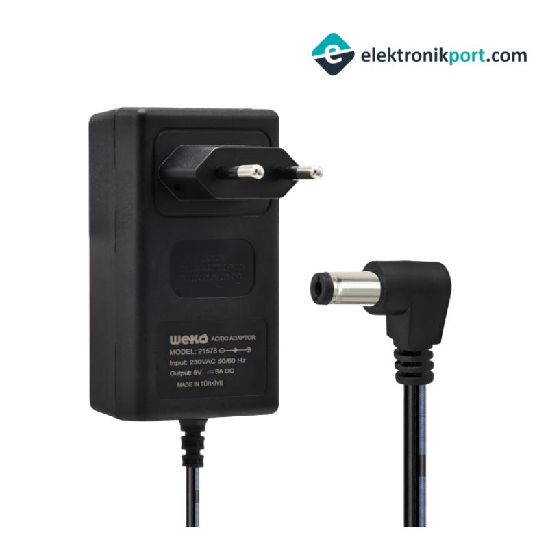 5V 3A 5,5x2,5mm Adaptör DC Priz Tip