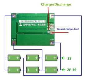3S 40A 12,6V BMS Koruma Kartı Lityum Batarya 18650 26650 Li-ion Lipo Protection Module