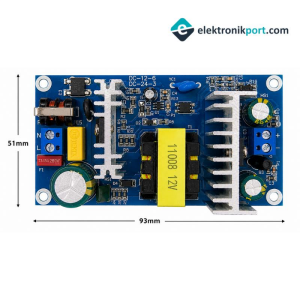 220V AC 12V DC Anahtarlamalı Güç Kaynağı Kartı