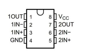 LM393 SOIC-8 SMD Komparatör Entegresi