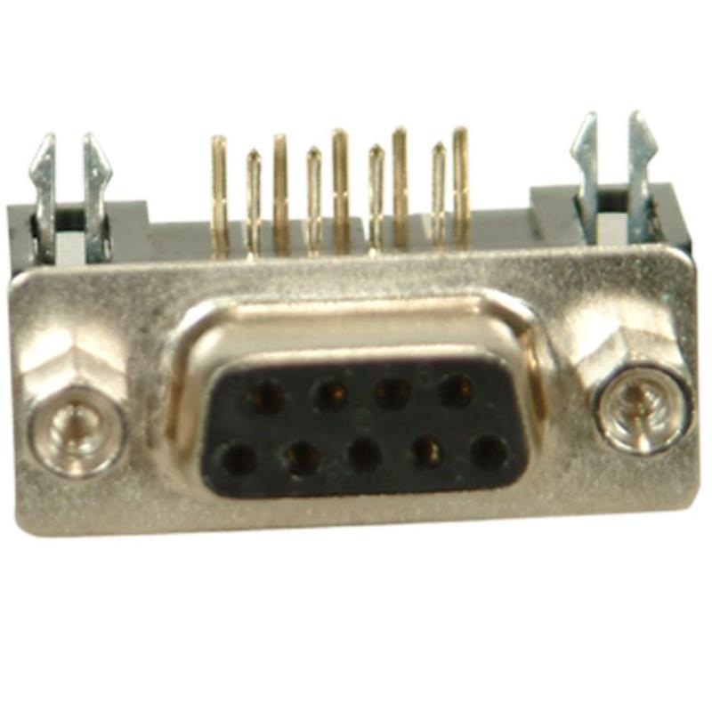 Dişi Konnektör - 9 Pin 90 Derece D-Sub