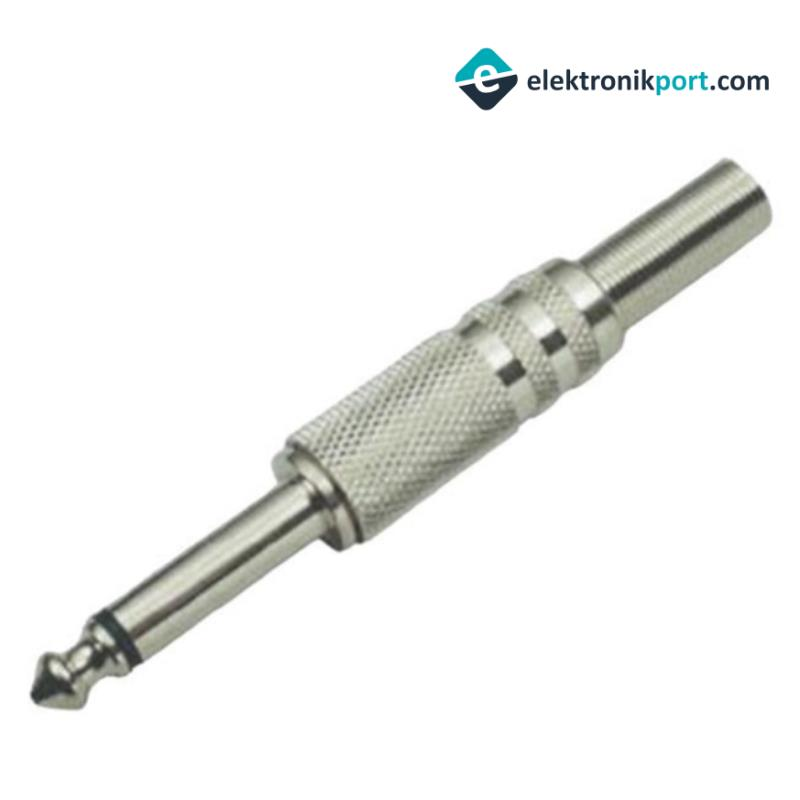 6.3 Mm Mono Metal Gitar Jack Erkek