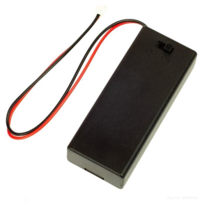 IC-233C 2'li AA Pil Yuvası - Anahtarlı ve Kapaklı