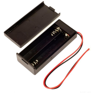 IC-233C 2'li AA Pil Yuvası - Anahtarlı ve Kapaklı